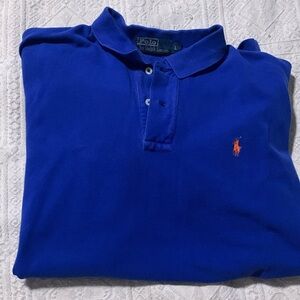 Blue polo size large